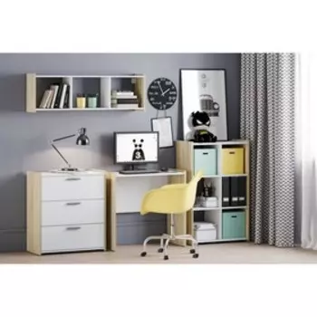 Стол письменный «Симпл», 800400770 мм, цвет белый/дуб сонома