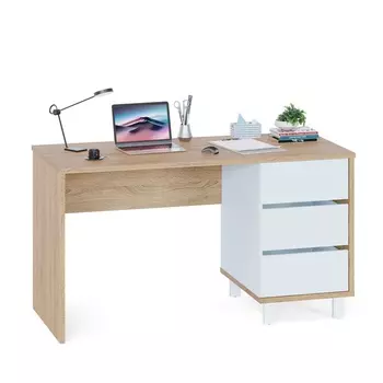 Стол письменный «СПм-210», 1350600750 мм, дуб сонома/белый