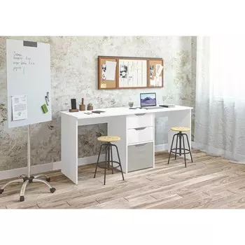 Стол письменный тандем Мико 0,75х1,76х0,59м