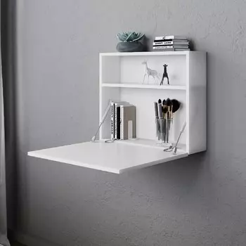 Стол подвесной с нишей Сидней, 600х150х500, Белый