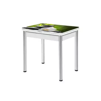 Стол поворотно-раскладной «Ника», 800(1200) 600 750 мм, хром, цвет белый / 391440451