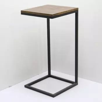 Стол приставной Simple Fir, 350х350х716, Черный муар