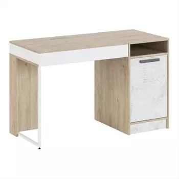 Стол прямой «Алиса №4», 1200553752 мм, цвет гикори джексон / спринт / белый