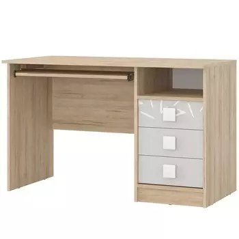 Стол рабочий «Микки», 1200600755 мм, цвет дуб ривьера / серый