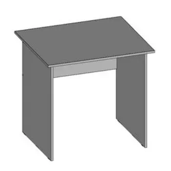 Стол рабочий С8.7(16), 800х680х750 мм, серый