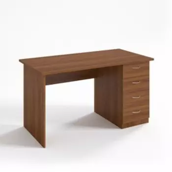 Стол рабочий с тумбой СТ14.7, 1400х680х750 мм, орех
