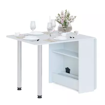 Стол раскладной кухонный «СП-04 м1», 295(1661)х830740 мм, белый