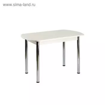 Стол раздвижной Дэли МДФ, 1400(1800)х900х760, Дуб/Хром прямые