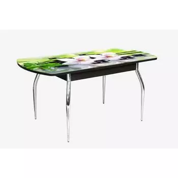 Стол раздвижной «Грация», 1100(1450) 700 750 мм, глянец, хром, цвет венге / 221556622