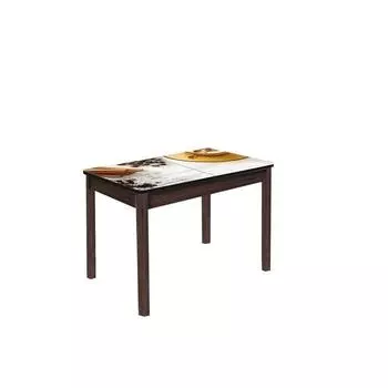 Стол раздвижной «Триумф», 1000(1350) 700 750 мм, опоры массив, цвет венге / 293939504