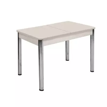 Стол раздвижной «Триумф», 1000 (1350)700 мм, опора круглая, дуб сонома / фотопечать 0414