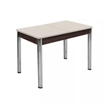 Стол раздвижной «Триумф», 1000 (1350) 700 750 мм, опора круглая, венге/фотопечать 0414