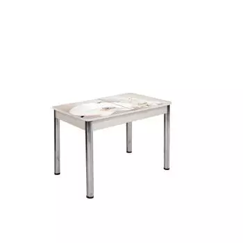 Стол раздвижной «Триумф», 870(1170)600750 мм, опоры хром, цвет дуб сонома / 236743954