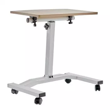 Стол «Ролет», многофункциональный на колёсах, мдф, металл, цвет светлое дерево / белый