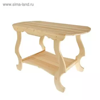 Стол с фигурными ножками с полкой 1406373 см