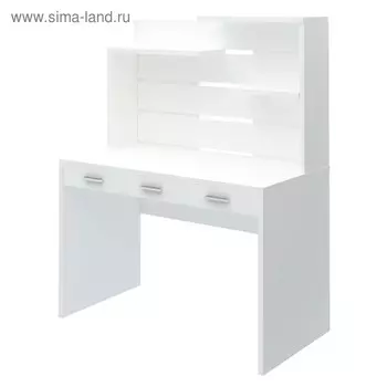 Стол с надстройкой, 1200 680 1520 мм, цвет белый жемчуг