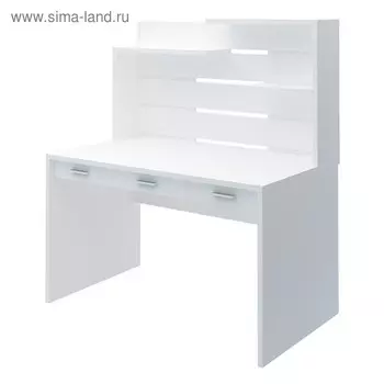 Стол с надстройкой, 1320 680 1520 мм, цвет белый жемчуг