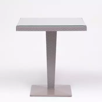 Стол садовый "Ротанг" 70 х 70 х 74 см, серый