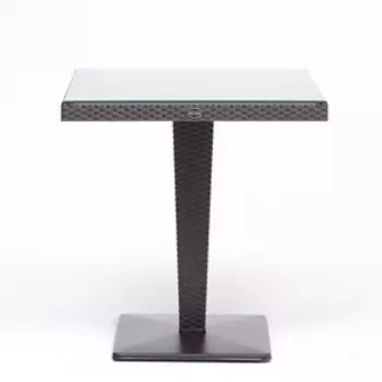 Стол садовый "Ротанг" 70 х 70 х 74 см, темно-коричневый