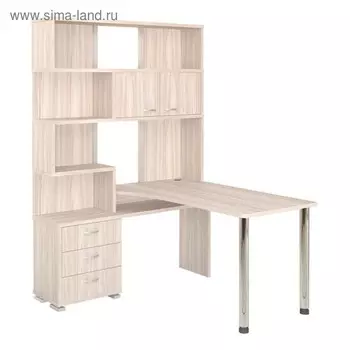 Стол СР-420/130, угол левый, 1300 1300 1990 мм, цвет карамель