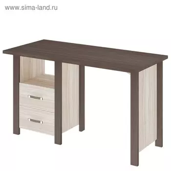 Стол СТД-130 с тумбой, 1300 640 750 мм, цвет шамони / карамель