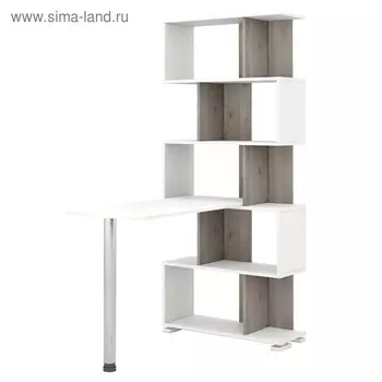 Стол-стеллаж «СЛ 5СТ», 750 1099 1731 мм, цвет белый / нельсон / белый