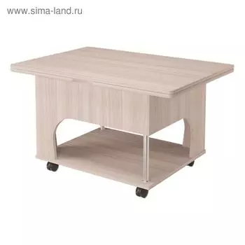 Стол-трансформер "Ричмонд", 520(897)х900(620)х1240 мм, ясень шимо светлый