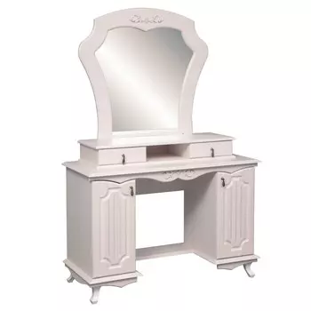 Стол туалетный «Кантри» 06.33, 11904901750 мм, зеркало, патина, цвет вудлайн кремовый
