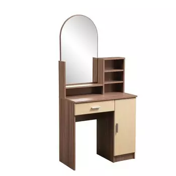 Стол туалетный «Надежда-М 09», 804 390 1650 мм, зеркало, ясень шимо тёмный / клён азия