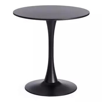 Стол TULIP 70 (mod, 46) металл/мдф, черный 70x70x75 см