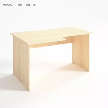 Стол угловой левый СЛ14.10.6, 1400х1000/600х750 мм, клен