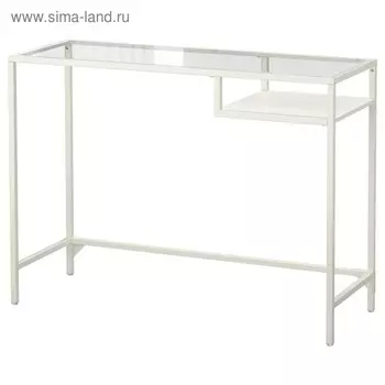 Стол ВИТШЁ, белый, стекло