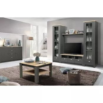 Стол журнальный 37.26 «Прованс», 700700535 мм, цвет диамант серый / дуб каньон