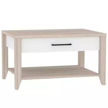 Столик журнальный Aurelio 16, 800600453 мм, цвет белый/блеквуд сатиновый