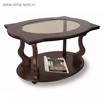 Стол журнальный Берже 3С, 940х600х560, Темно-коричневый
