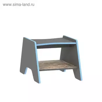 Стол журнальный Индиго 12.03, 472х657х400, Темно-серый/Граффити