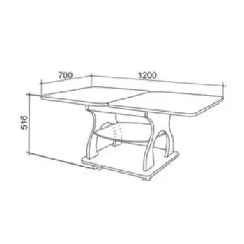Стол журнальный "Купер", дуб сонома