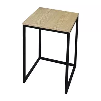 Стол журнальный Лофт Argo Fir, 350х350х596, Черный муар