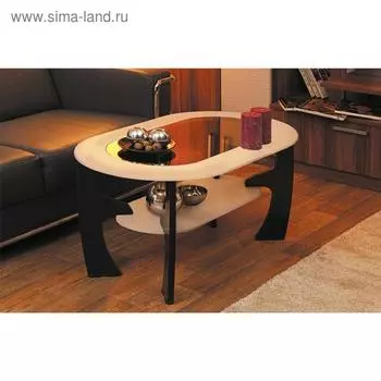 Стол журнальный «Маджеста 2» со стеклом, 1000 600 522 мм, цвет венге / клён азия