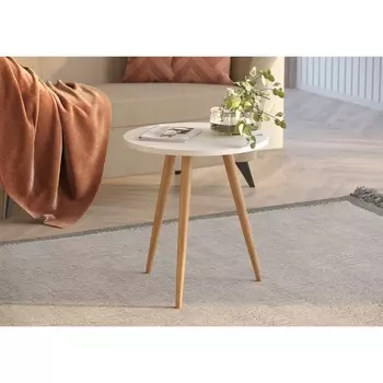 Стол журнальный «Сфера», 450450496 мм, цвет белый снег