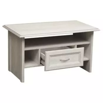 Стол журнальный «Сохо», 902 502 500 мм, цвет бетон пайн белый / бетон пайн патина