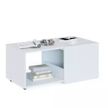 Стол журнальный «СЖ-11», 900(506)478390 мм, раздвижной, цвет белый