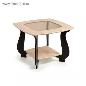 Стол журнальный СЖ-22, 700x700x520, Дуб/Венге
