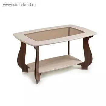 Стол журнальный СЖ-23, 980x650x520, Шампань/Ясень Шимо темный
