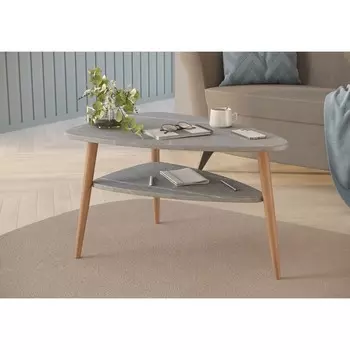 Стол журнальный «Трио mini», 695500418 мм, цвет чёрный мрамор