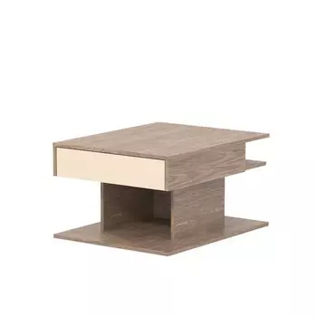 Стол журнальный Вайс 12.02, 782х620х422, Морское дерево винтаж/Песочный