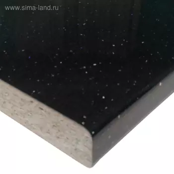 Столешница 3050х600х38 Черная искра ГЛЯНЕЦ