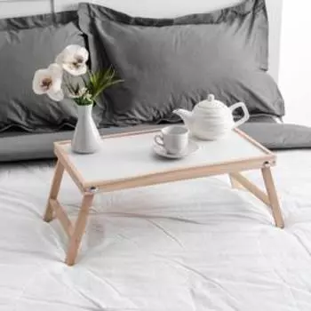 Столик для завтрака "Ренессанс", 50х30 см, массив ясеня