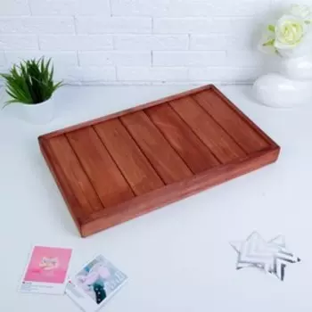 Столик для завтрака складной, 5030см, морёный