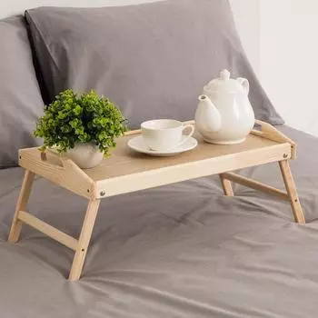 Столик для завтрака Дарим Красиво, складной, 5030 см, с ручками, дерево